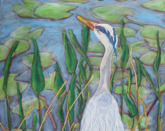 Polly Jackson - Blue Heron